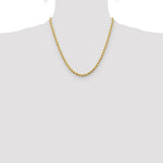 Lataa kuva Galleria-katseluun, 10k Yellow Gold 4.25mm Diamond Cut Rope Bracelet Anklet Choker Necklace Pendant Chain