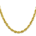 Load image into Gallery viewer, 10k Yellow Gold 5.5mm Diamond Cut Rope Bracelet Anklet Choker Necklace Pendant Chain