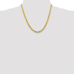 Load image into Gallery viewer, 10k Yellow Gold 5.5mm Diamond Cut Rope Bracelet Anklet Choker Necklace Pendant Chain