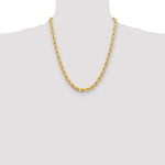 Lataa kuva Galleria-katseluun, 10k Yellow Gold 6.5mm Diamond Cut Rope Bracelet Anklet Choker Necklace Pendant Chain