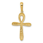 Charger l'image dans la galerie, 10k Yellow Gold Ankh Cross Pendant Charm