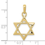 Afbeelding in Gallery-weergave laden, 10k Yellow Gold Star of David Pendant Charm