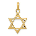 Afbeelding in Gallery-weergave laden, 10k Yellow Gold Star of David Pendant Charm
