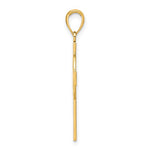 Indlæs billede til gallerivisning 10k Yellow Gold Celtic Cross Eternity Circle Pendant Charm