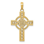 Carregar imagem no visualizador da galeria, 10k Yellow Gold Celtic Knot Cross Pendant Charm
