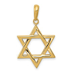 Carregar imagem no visualizador da galeria, 10k Yellow Gold Star of David Pendant Charm