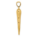 Load image into Gallery viewer, 10k Yellow Gold Lucky Italian Horn 3D Large Pendant Charm