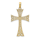 Kép betöltése a galériamegjelenítőbe: 10k Yellow Gold Celtic Knot Cross Pendant Charm