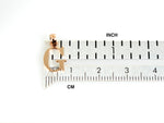 將圖片載入圖庫檢視器 14K Rose Gold Uppercase Initial Letter G Block Alphabet Pendant Charm