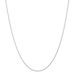 Load image into Gallery viewer, 10k White Gold 0.95mm Polished Cable Rope Necklace Pendant Chain