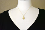 Load image into Gallery viewer, 14k Yellow Gold Cross Cruciform Four Way Medal Pendant Charm