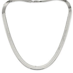 Ladda upp bild till gallerivisning, Sterling Silver 8.75mm Herringbone Bracelet Anklet Choker Necklace Pendant Chain