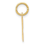 Kép betöltése a galériamegjelenítőbe: 14K Yellow Gold Uppercase Initial Letter E Block Alphabet Pendant Charm