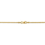 이미지를 갤러리 뷰어에 로드 , 14K Yellow Gold 1.5mm Rope Bracelet Anklet Choker Necklace Pendant Chain