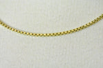 將圖片載入圖庫檢視器 10k yellow gold 2mm box bracelet anklet choker necklace pendant chain lobster clasp