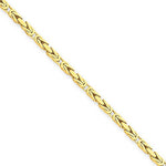 Lataa kuva Galleria-katseluun, 14K Yellow Gold 2mm Byzantine Bracelet Anklet Choker Necklace Pendant Chain