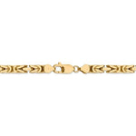 이미지를 갤러리 뷰어에 로드 , 14K Yellow Gold 5.25mm Byzantine Bracelet Anklet Necklace Choker Pendant Chain