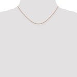 Ladda upp bild till gallerivisning, 14K Rose Gold 0.65mm Diamond Cut Spiga Bracelet Anklet Necklace Pendant Chain with Lobster Clasp 16 18 20 24 inches