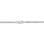 Load image into Gallery viewer, 14K White Gold 2mm Byzantine Bracelet Anklet Choker Necklace Pendant Chain