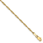 Load image into Gallery viewer, 14k Yellow Gold 1.70mm Singapore Twisted Bracelet Anklet Necklace Choker Pendant Chain