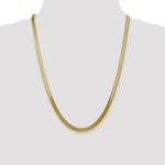 Load image into Gallery viewer, 14k Yellow Gold 5mm Silky Herringbone Bracelet Anklet Choker Necklace Pendant Chain