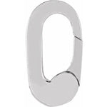 將圖片載入圖庫檢視器 14k Yellow White Gold Diamond Bail Hinged Push Clasp Connector Hanger for Pendants Charms Bracelets Anklets Necklaces Chains