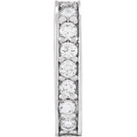 將圖片載入圖庫檢視器 14k Yellow White Gold Diamond Bail Hinged Push Clasp Connector Hanger for Pendants Charms Bracelets Anklets Necklaces Chains