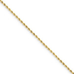 Afbeelding in Gallery-weergave laden, 14k Yellow Gold 1.50mm Diamond Cut Rope Bracelet Anklet Choker Necklace Pendant Chain