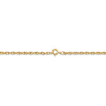 Afbeelding in Gallery-weergave laden, 14K Yellow Gold 1.55mm Cable Rope Bracelet Anklet Choker Necklace Pendant Chain