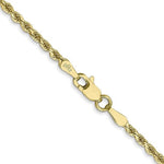Load image into Gallery viewer, 10k Yellow Gold 2mm Diamond Cut Rope Bracelet Anklet Choker Necklace Pendant Chain