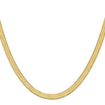 이미지를 갤러리 뷰어에 로드 , 14k Yellow Gold 6.5mm Silky Herringbone Bracelet Anklet Choker Necklace Pendant Chain