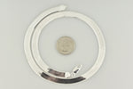 將圖片載入圖庫檢視器 sterling silver 8mm herringbone bracelet anklet choker necklace pendant chain
