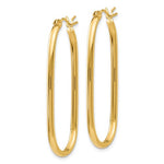 Carregar imagem no visualizador da galeria, 14k Yellow Gold Classic Large Oval Tube Hoop Earrings