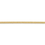 Afbeelding in Gallery-weergave laden, 14k Yellow Gold 2.3mm Beveled Curb Link Bracelet Anklet Necklace Pendant Chain
