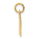 Załaduj obraz do przeglądarki galerii, 14K Yellow Gold Uppercase Initial Letter N Block Alphabet Pendant Charm