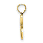 Afbeelding in Gallery-weergave laden, 14K Yellow Gold Script Initial Letter C Cursive Alphabet Pendant Charm