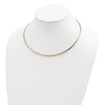 Ladda upp bild till gallerivisning, 14K Yellow Gold 3mm Domed Omega Necklace Chain