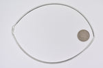 將圖片載入圖庫檢視器 sterling silver 4mm omega cubetto v shaped choker necklace chain with lobster clasp