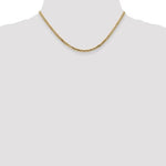 이미지를 갤러리 뷰어에 로드 , 14k Yellow Gold 2.9mm Beveled Curb Link Bracelet Anklet Necklace Pendant Chain