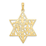 Load image into Gallery viewer, 10k Yellow Gold 12 Tribes Star of David Pendant Charm