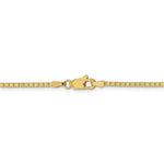 將圖片載入圖庫檢視器 10k yellow gold 2mm box bracelet anklet choker necklace pendant chain lobster clasp
