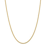 Lataa kuva Galleria-katseluun, 14K Yellow Gold 2.25mm Rope Bracelet Anklet Choker Necklace Pendant Chain