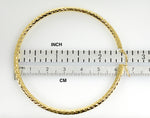 將圖片載入圖庫檢視器 14k yellow gold large diamond cut classic round hoop earrings 67mm x 3mm