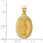 Load image into Gallery viewer, 14k Yellow Gold Blessed Virgin Mary Miraculous Medal Pendant Charm