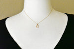 將圖片載入圖庫檢視器 14K Rose Gold Uppercase Initial Letter G Block Alphabet Pendant Charm