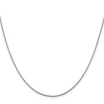 將圖片載入圖庫檢視器 10K White Gold 1mm Box Bracelet Anklet Choker Necklace Pendant Chain