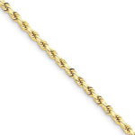 Cargar imagen en el visor de la galería, 14k Yellow Gold 4mm Diamond Cut Rope Bracelet Anklet Choker Necklace Pendant Chain