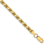 画像をギャラリービューアに読み込む, 14k Yellow Gold 4.5mm Diamond Cut Rope Bracelet Anklet Choker Necklace Pendant Chain