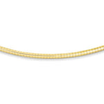 Ladda upp bild till gallerivisning, 14K Yellow Gold 3mm Domed Omega Necklace Chain