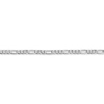 Lataa kuva Galleria-katseluun, 14K White Gold 2.75mm Figaro Bracelet Anklet Choker Necklace Pendant Chain